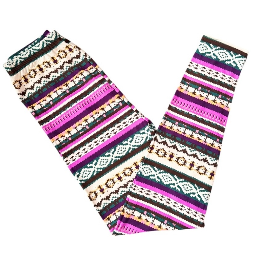 Women’s Colorful Patterned Faire Isle Leggings